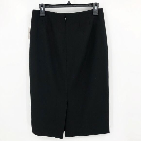 KASPER Women's Classic Pencil Skirt Size 4 Black Crepe Stretch Lined NWT - Picture 7 of 15